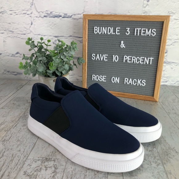 Vince Shoes - Vince Blair Platform Slip On Sneaker Blue/Black